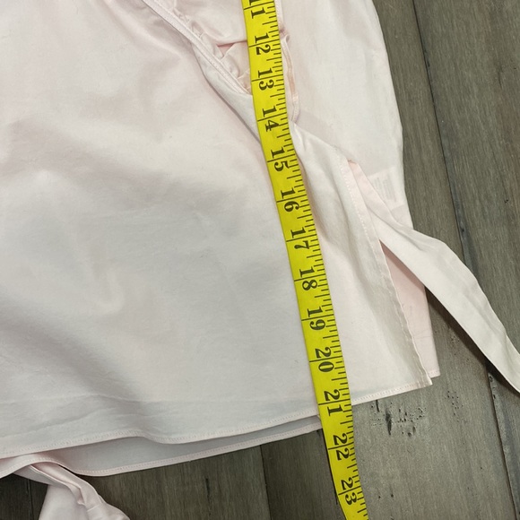 Rachel Parcell pink ruffle wrap blouse cotton - Picture 7 of 7